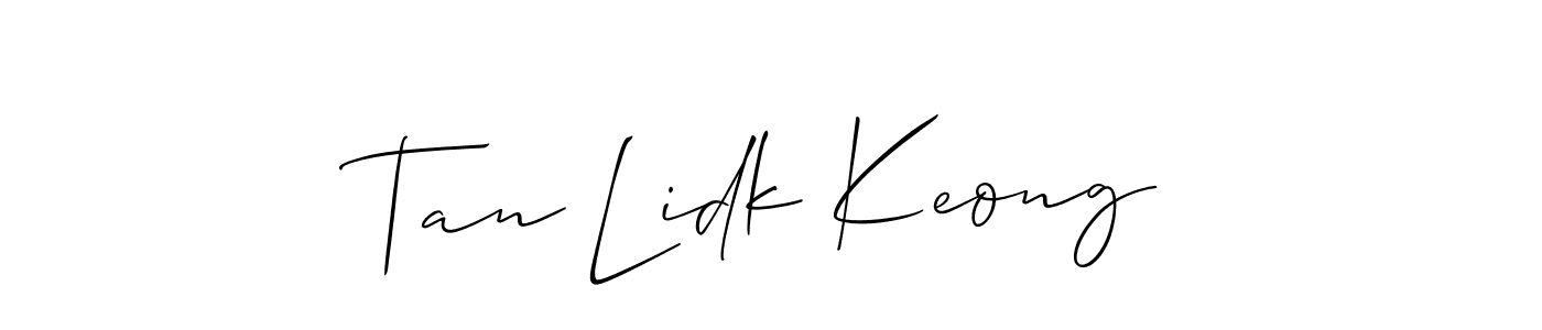 Make a beautiful signature design for name Tan Lidk Keong. Use this online signature maker to create a handwritten signature for free. Tan Lidk Keong signature style 2 images and pictures png