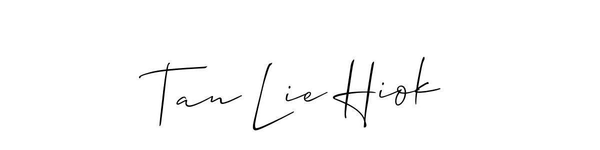 Once you've used our free online signature maker to create your best signature Allison_Script style, it's time to enjoy all of the benefits that Tan Lie Hiok name signing documents. Tan Lie Hiok signature style 2 images and pictures png