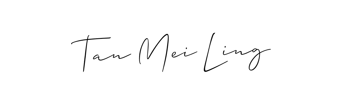 Also we have Tan Mei Ling name is the best signature style. Create professional handwritten signature collection using Allison_Script autograph style. Tan Mei Ling signature style 2 images and pictures png