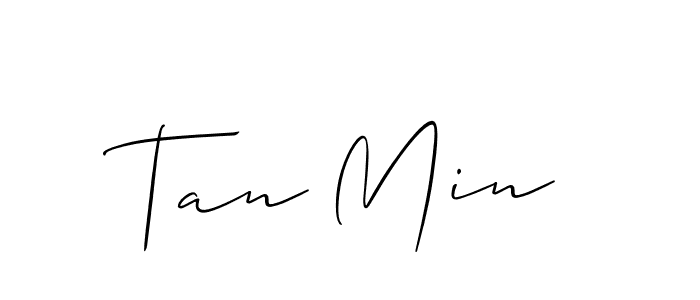 Similarly Allison_Script is the best handwritten signature design. Signature creator online .You can use it as an online autograph creator for name Tan Min. Tan Min signature style 2 images and pictures png