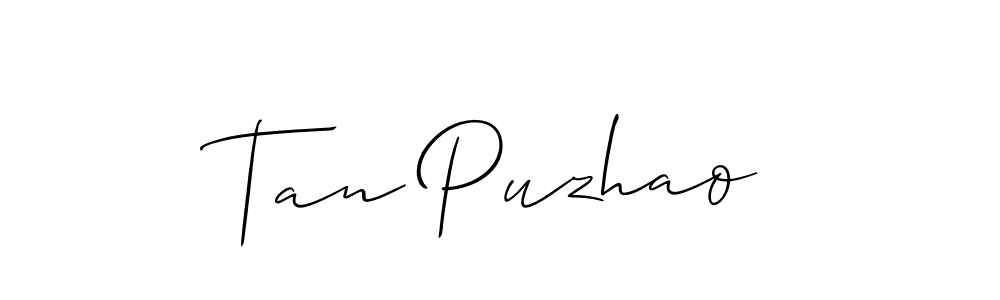 if you are searching for the best signature style for your name Tan Puzhao. so please give up your signature search. here we have designed multiple signature styles  using Allison_Script. Tan Puzhao signature style 2 images and pictures png