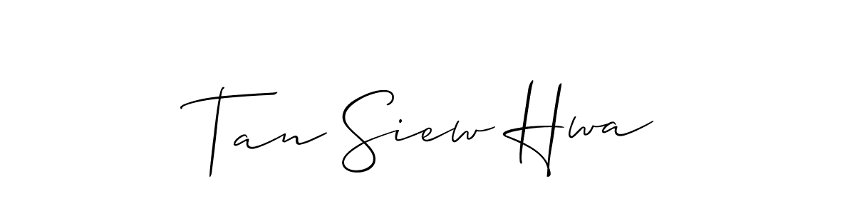 How to make Tan Siew Hwa signature? Allison_Script is a professional autograph style. Create handwritten signature for Tan Siew Hwa name. Tan Siew Hwa signature style 2 images and pictures png