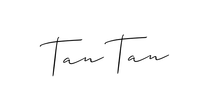 Best and Professional Signature Style for Tan Tan. Allison_Script Best Signature Style Collection. Tan Tan signature style 2 images and pictures png