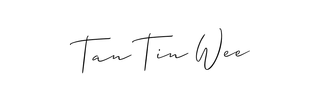 Create a beautiful signature design for name Tan Tin Wee. With this signature (Allison_Script) fonts, you can make a handwritten signature for free. Tan Tin Wee signature style 2 images and pictures png