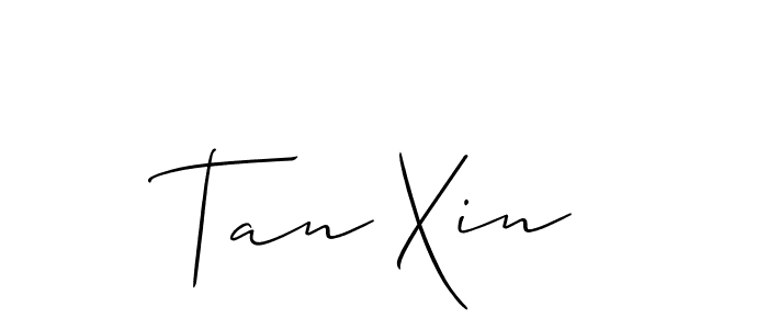 Design your own signature with our free online signature maker. With this signature software, you can create a handwritten (Allison_Script) signature for name Tan Xin. Tan Xin signature style 2 images and pictures png