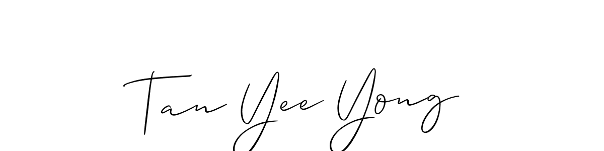 Use a signature maker to create a handwritten signature online. With this signature software, you can design (Allison_Script) your own signature for name Tan Yee Yong. Tan Yee Yong signature style 2 images and pictures png