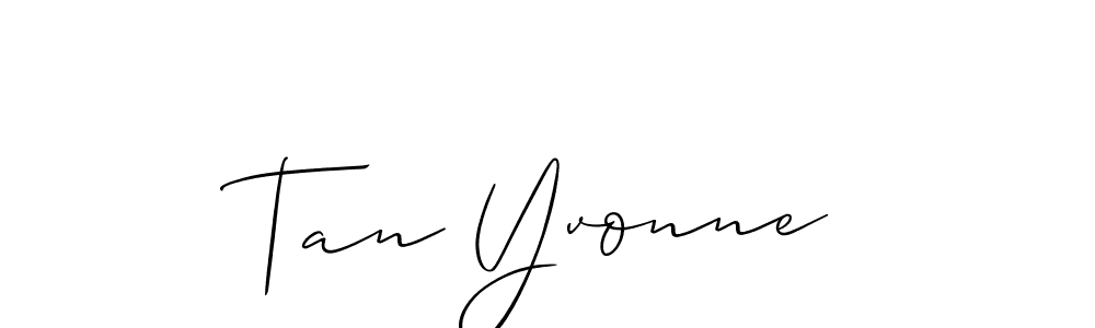 Also You can easily find your signature by using the search form. We will create Tan Yvonne name handwritten signature images for you free of cost using Allison_Script sign style. Tan Yvonne signature style 2 images and pictures png