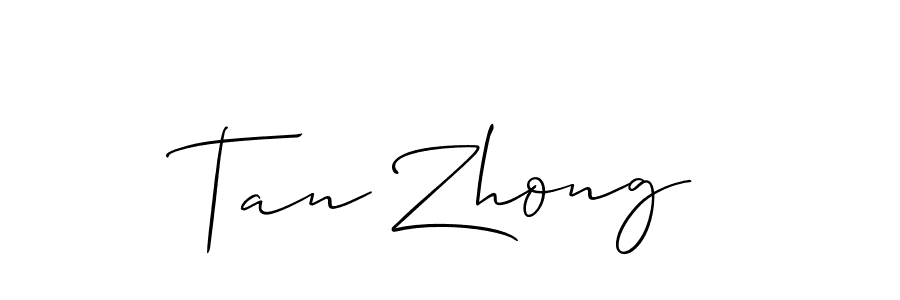 Best and Professional Signature Style for Tan Zhong. Allison_Script Best Signature Style Collection. Tan Zhong signature style 2 images and pictures png