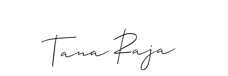 Design your own signature with our free online signature maker. With this signature software, you can create a handwritten (Allison_Script) signature for name Tana Raja. Tana Raja signature style 2 images and pictures png