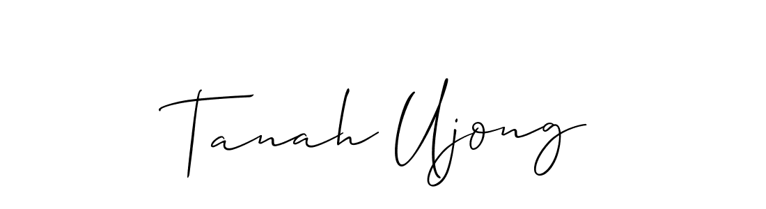 How to make Tanah Ujong signature? Allison_Script is a professional autograph style. Create handwritten signature for Tanah Ujong name. Tanah Ujong signature style 2 images and pictures png