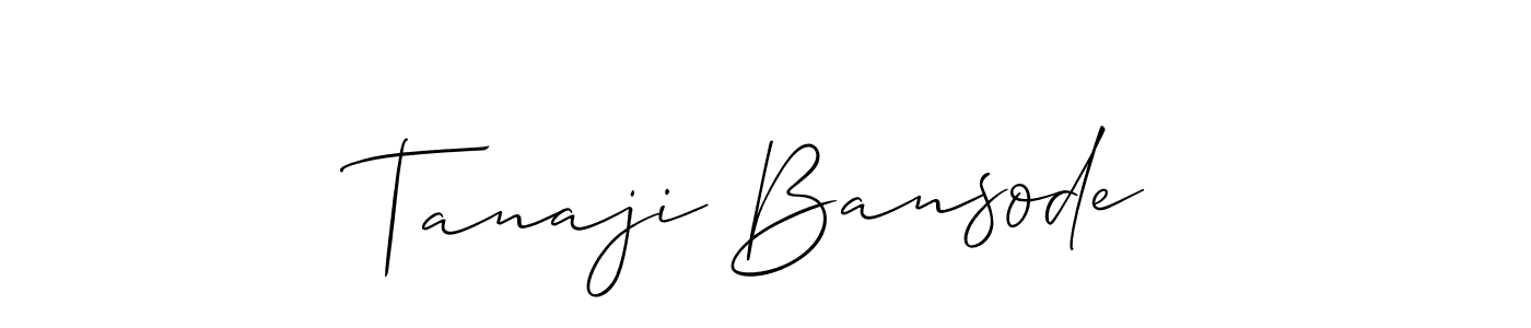 This is the best signature style for the Tanaji Bansode name. Also you like these signature font (Allison_Script). Mix name signature. Tanaji Bansode signature style 2 images and pictures png