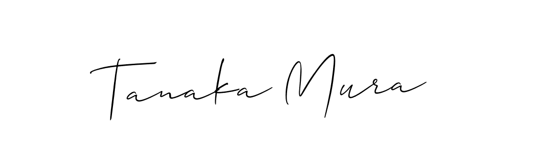 Create a beautiful signature design for name Tanaka Mura. With this signature (Allison_Script) fonts, you can make a handwritten signature for free. Tanaka Mura signature style 2 images and pictures png