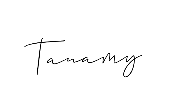Best and Professional Signature Style for Tanamy. Allison_Script Best Signature Style Collection. Tanamy signature style 2 images and pictures png