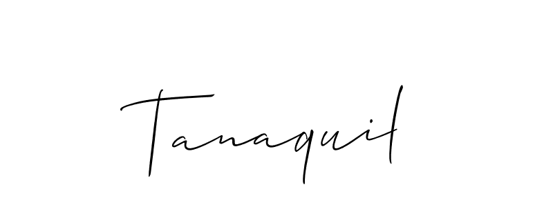 Also we have Tanaquil name is the best signature style. Create professional handwritten signature collection using Allison_Script autograph style. Tanaquil signature style 2 images and pictures png