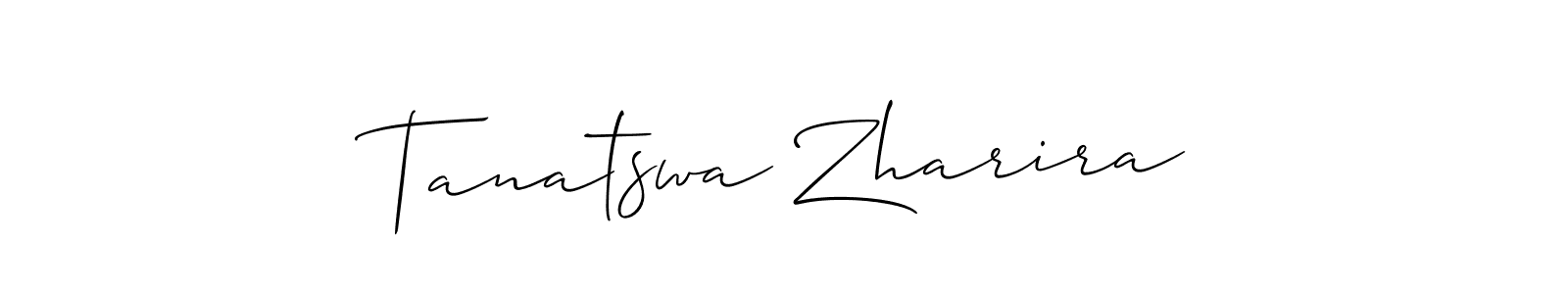 Also we have Tanatswa Zharira name is the best signature style. Create professional handwritten signature collection using Allison_Script autograph style. Tanatswa Zharira signature style 2 images and pictures png