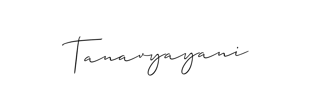 How to Draw Tanavyayani signature style? Allison_Script is a latest design signature styles for name Tanavyayani. Tanavyayani signature style 2 images and pictures png