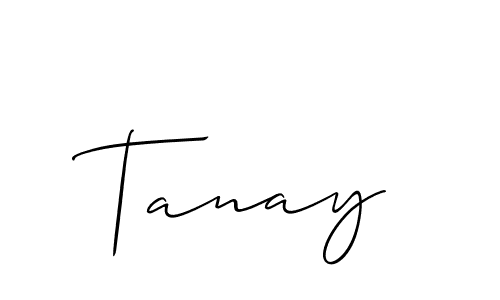 Tanay stylish signature style. Best Handwritten Sign (Allison_Script) for my name. Handwritten Signature Collection Ideas for my name Tanay. Tanay signature style 2 images and pictures png