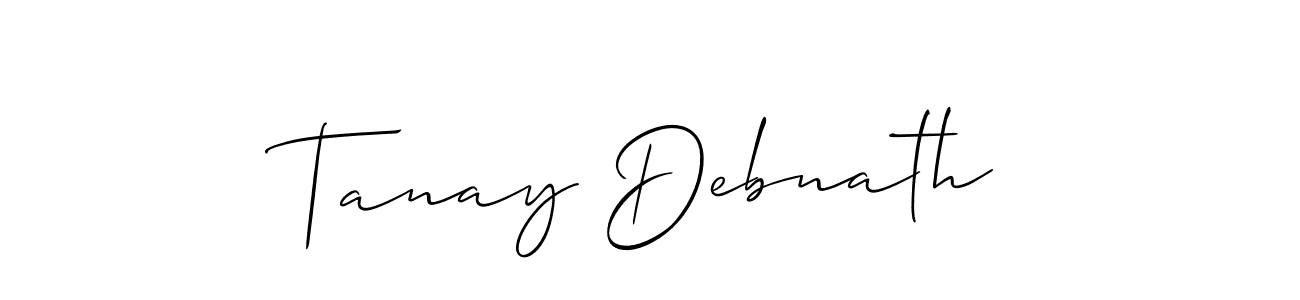 if you are searching for the best signature style for your name Tanay Debnath. so please give up your signature search. here we have designed multiple signature styles  using Allison_Script. Tanay Debnath signature style 2 images and pictures png