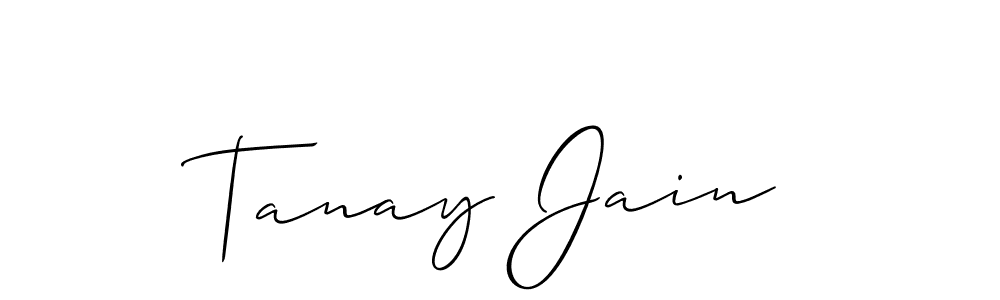 This is the best signature style for the Tanay Jain name. Also you like these signature font (Allison_Script). Mix name signature. Tanay Jain signature style 2 images and pictures png