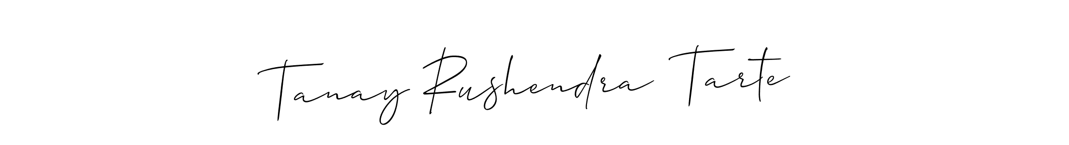 Use a signature maker to create a handwritten signature online. With this signature software, you can design (Allison_Script) your own signature for name Tanay Rushendra  Tarte. Tanay Rushendra  Tarte signature style 2 images and pictures png