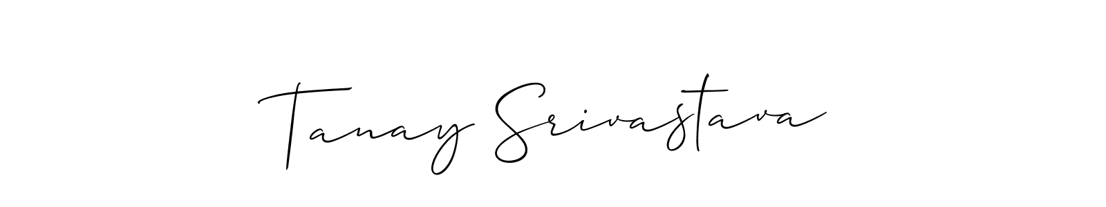 Similarly Allison_Script is the best handwritten signature design. Signature creator online .You can use it as an online autograph creator for name Tanay Srivastava. Tanay Srivastava signature style 2 images and pictures png