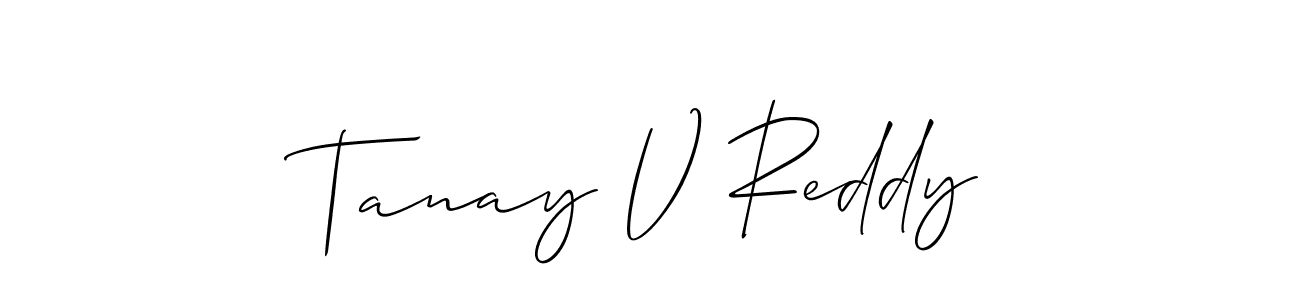 Make a beautiful signature design for name Tanay V Reddy. Use this online signature maker to create a handwritten signature for free. Tanay V Reddy signature style 2 images and pictures png