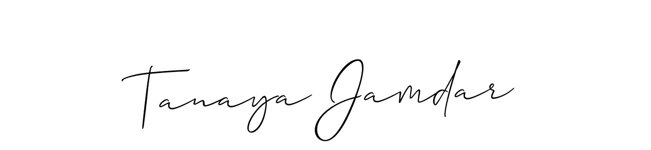 Once you've used our free online signature maker to create your best signature Allison_Script style, it's time to enjoy all of the benefits that Tanaya Jamdar name signing documents. Tanaya Jamdar signature style 2 images and pictures png