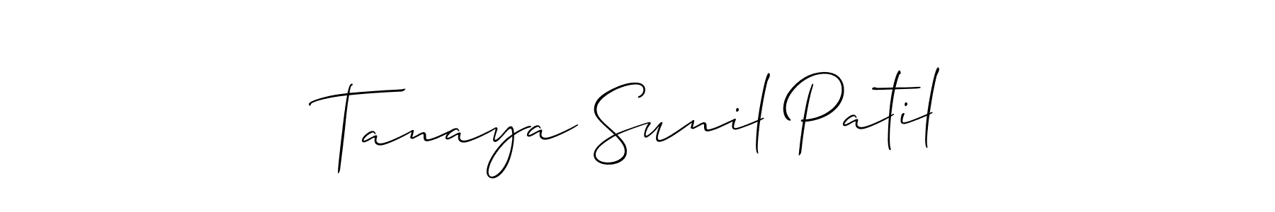 Once you've used our free online signature maker to create your best signature Allison_Script style, it's time to enjoy all of the benefits that Tanaya Sunil Patil name signing documents. Tanaya Sunil Patil signature style 2 images and pictures png