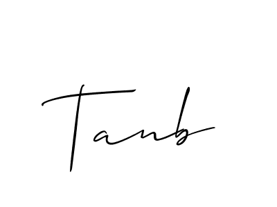 Tanb stylish signature style. Best Handwritten Sign (Allison_Script) for my name. Handwritten Signature Collection Ideas for my name Tanb. Tanb signature style 2 images and pictures png