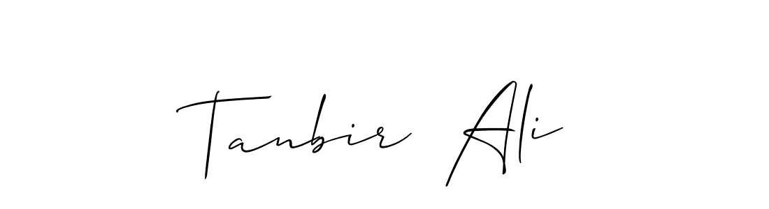 Also You can easily find your signature by using the search form. We will create Tanbir  Ali name handwritten signature images for you free of cost using Allison_Script sign style. Tanbir  Ali signature style 2 images and pictures png