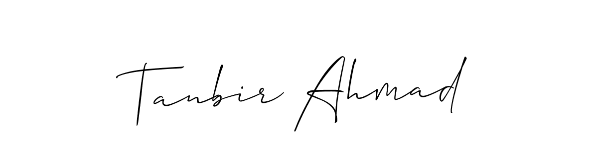 Once you've used our free online signature maker to create your best signature Allison_Script style, it's time to enjoy all of the benefits that Tanbir Ahmad name signing documents. Tanbir Ahmad signature style 2 images and pictures png