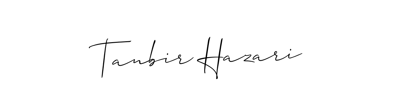 Similarly Allison_Script is the best handwritten signature design. Signature creator online .You can use it as an online autograph creator for name Tanbir Hazari. Tanbir Hazari signature style 2 images and pictures png