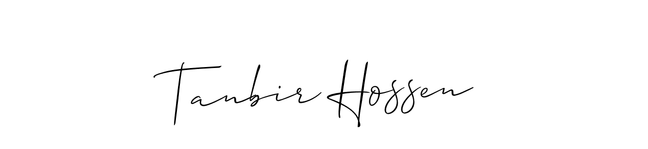 Best and Professional Signature Style for Tanbir Hossen. Allison_Script Best Signature Style Collection. Tanbir Hossen signature style 2 images and pictures png