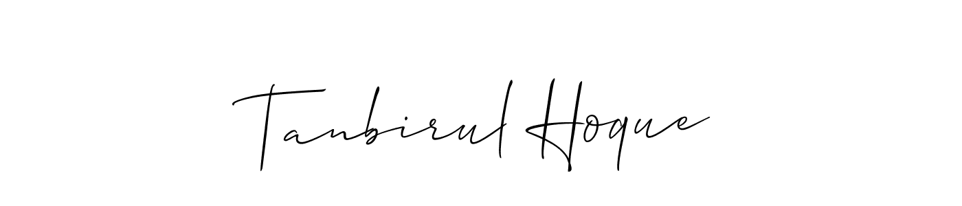 Also we have Tanbirul Hoque name is the best signature style. Create professional handwritten signature collection using Allison_Script autograph style. Tanbirul Hoque signature style 2 images and pictures png