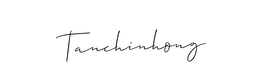 Also we have Tanchinhong name is the best signature style. Create professional handwritten signature collection using Allison_Script autograph style. Tanchinhong signature style 2 images and pictures png