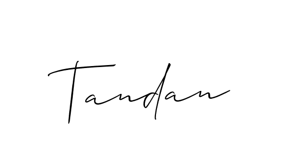 It looks lik you need a new signature style for name Tandan. Design unique handwritten (Allison_Script) signature with our free signature maker in just a few clicks. Tandan signature style 2 images and pictures png