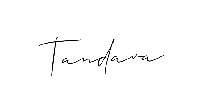 Best and Professional Signature Style for Tandava. Allison_Script Best Signature Style Collection. Tandava signature style 2 images and pictures png