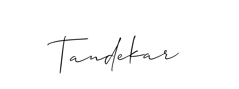 How to Draw Tandekar signature style? Allison_Script is a latest design signature styles for name Tandekar. Tandekar signature style 2 images and pictures png