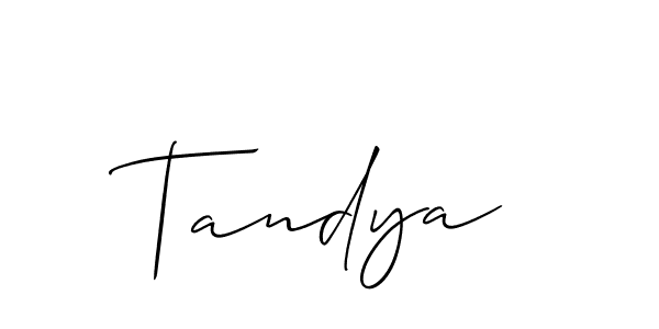 You should practise on your own different ways (Allison_Script) to write your name (Tandya) in signature. don't let someone else do it for you. Tandya signature style 2 images and pictures png