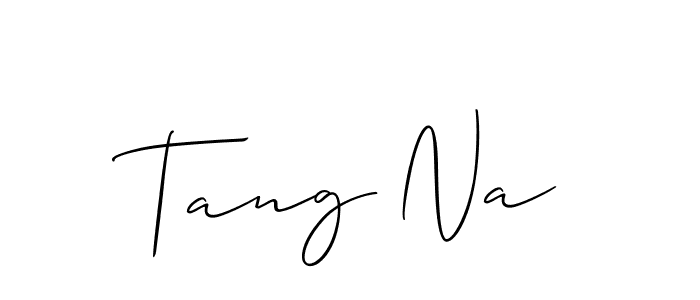 Make a beautiful signature design for name Tang Na. With this signature (Allison_Script) style, you can create a handwritten signature for free. Tang Na signature style 2 images and pictures png