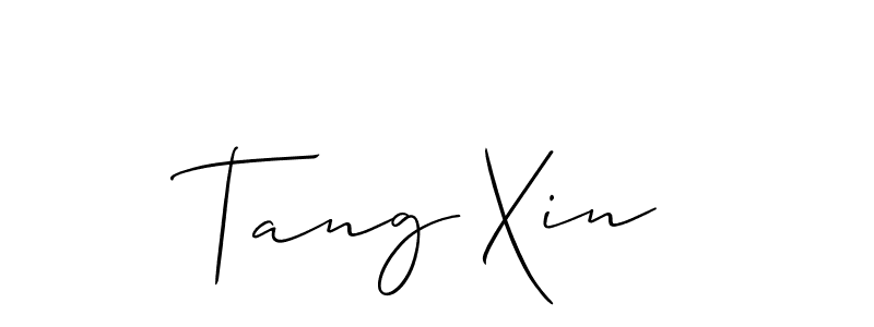 It looks lik you need a new signature style for name Tang Xin. Design unique handwritten (Allison_Script) signature with our free signature maker in just a few clicks. Tang Xin signature style 2 images and pictures png