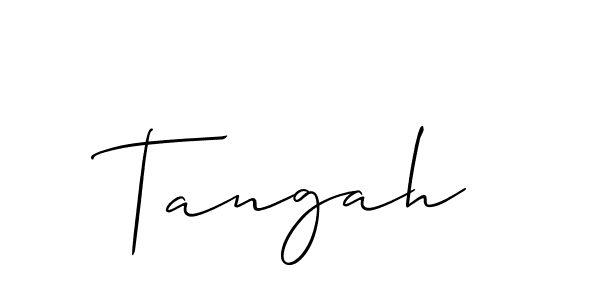 Make a short Tangah signature style. Manage your documents anywhere anytime using Allison_Script. Create and add eSignatures, submit forms, share and send files easily. Tangah signature style 2 images and pictures png