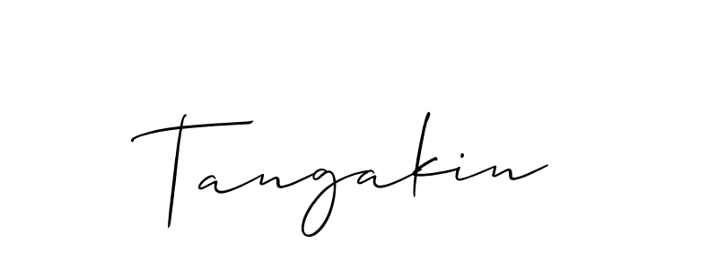 How to make Tangakin signature? Allison_Script is a professional autograph style. Create handwritten signature for Tangakin name. Tangakin signature style 2 images and pictures png