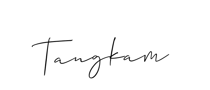 Best and Professional Signature Style for Tangkam. Allison_Script Best Signature Style Collection. Tangkam signature style 2 images and pictures png