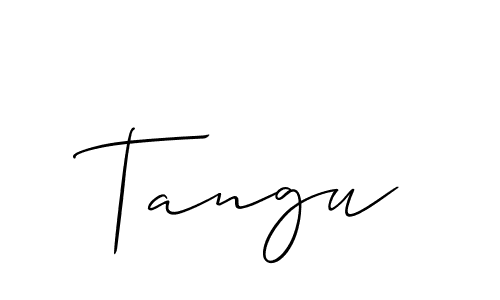 Make a short Tangu signature style. Manage your documents anywhere anytime using Allison_Script. Create and add eSignatures, submit forms, share and send files easily. Tangu signature style 2 images and pictures png