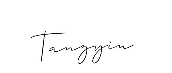 Allison_Script is a professional signature style that is perfect for those who want to add a touch of class to their signature. It is also a great choice for those who want to make their signature more unique. Get Tangyin name to fancy signature for free. Tangyin signature style 2 images and pictures png