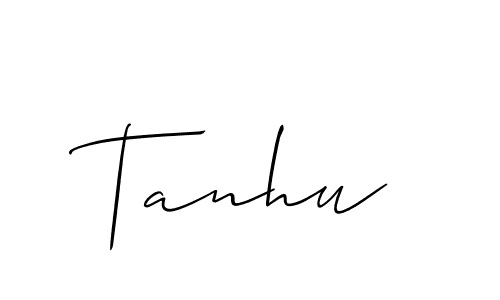 if you are searching for the best signature style for your name Tanhu. so please give up your signature search. here we have designed multiple signature styles  using Allison_Script. Tanhu signature style 2 images and pictures png