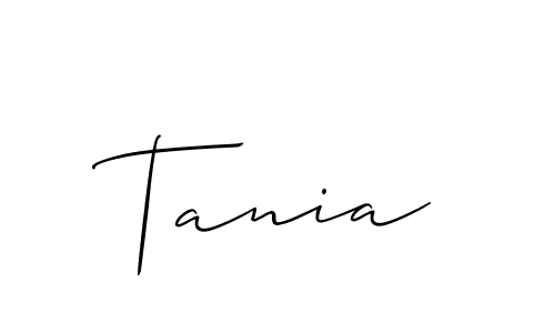 Allison_Script is a professional signature style that is perfect for those who want to add a touch of class to their signature. It is also a great choice for those who want to make their signature more unique. Get Tania name to fancy signature for free. Tania signature style 2 images and pictures png