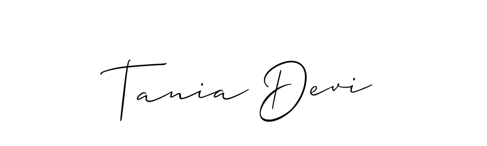 You can use this online signature creator to create a handwritten signature for the name Tania Devi. This is the best online autograph maker. Tania Devi signature style 2 images and pictures png