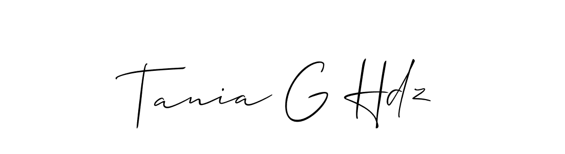 Tania G Hdz stylish signature style. Best Handwritten Sign (Allison_Script) for my name. Handwritten Signature Collection Ideas for my name Tania G Hdz. Tania G Hdz signature style 2 images and pictures png